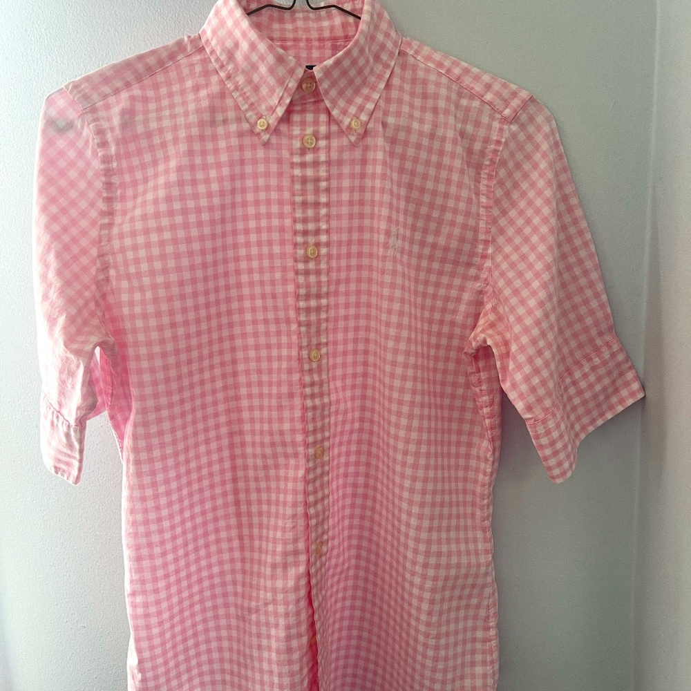 Ralph Lauren Top Ghingham Pink-  SP